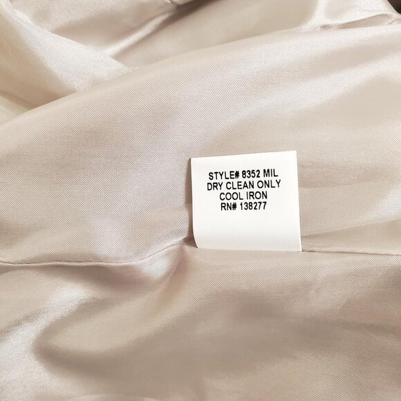 Estelle and Finn Womens Tunic Top Size 14 3/4 Sleeve Beige Stretch Lined - Picture 15 of 15